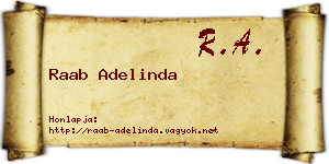 Raab Adelinda névjegykártya
